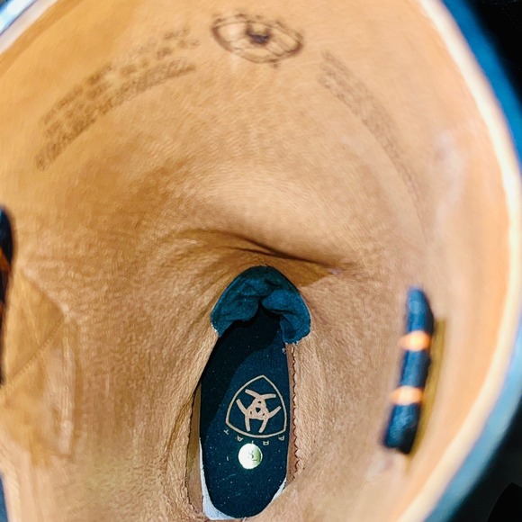 Ariat Heritage Field Riding Boots 8 Black Leather Equestrian Pull On Laces 55101 - Picture 8 of 13